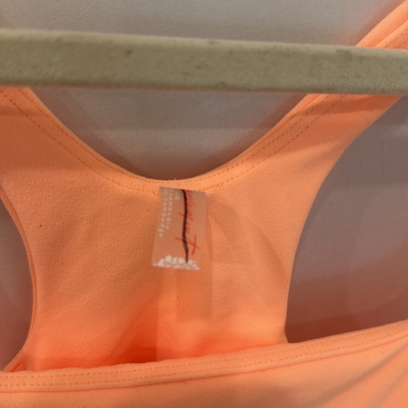 Free people movement Runsie peach light orange sz large NWOT Atheltic onesie - Picture 5 of 5